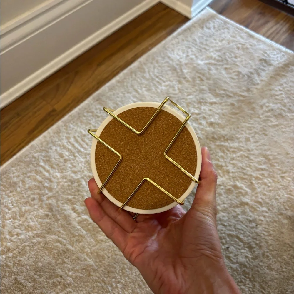 Amazon marble coasters with gold holder I never used them